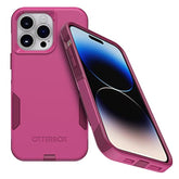 OtterBox iPhone 14 Pro Max (ONLY) Commuter Series Case - INTO The Fucshia (Pink), Slim & Tough, Pocket-Friendly, with Port Protection