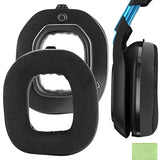 Geekria Comfort Hybrid Velour Replacement Ear Pads for Astro A50 Gen 3 Headphones, Ear Cushions (Black)