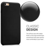 Apple iPhone 6 Plus / 6S Plus TPU Silicone Phone Case with Soft Finish - Black Matte