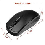 Wired Usb Computer Mouse, Ergonomically Designed, Usb Computer Mouse For Laptops And Personal Computers, Suitable For Offices And Homes (Black, Wired)