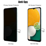 (3+3) For Samsung Galaxy A14 4G / 5G (3 Pack) Privacy Screen Protector Anti Spy Private Tempered Glass Film With Camera Lens Protector, Anti Scratch