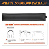 Headband Cover For Beyerdynamic Dt700 Prox(Dt 700 Pro X)/Dt900 Prox(Dt 900 Pro X) Headphones (Do Not Fit Mmx100/150/200), Replacement Headstrap Pad Repair Part - Black