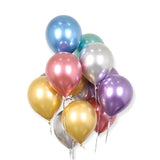 100Pcs 5Inch Tiny Mixed Chrome Metallic Latex Balloons For Birthday Party Bridal Baby Shower Engagement Wedding Party Decorations (Mixed)