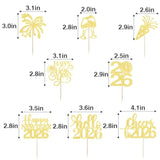 24 Pc 2026 Happy New Year Cake Toppers for Party Decorations