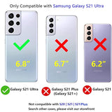 Designed For Samsung Galaxy S21 Ultra Case 2 In 1 Gift Militay Grade Drop Protective Rugged Heavy Duty Cover Shockproof Case For Galaxy S21 Ultra Phone Case For Women Men Boy Girl (Blue+Black)