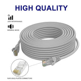 Cat 6 Ethernet Cable 60 Ft-Gray, High Speed Internet Cable (6 Colors For Selec