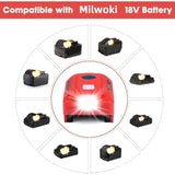 For Milwaukee 18V Battery Inverter Generator,Top Off For Milwaukee M18 Usb Charger Adapter With Led Light, Portable Power Source,For Milwaukee 150 Watt Power Inverter,18V Dc To 120V Ac