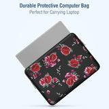 MOSISO Laptop Case 13.3 inch, 13-14 inch Laptop Sleeve Bag Compatible with MacBook Air/Pro 13 / Pro 14, HP Dell Acer ASUS Lenovo Notebook, Neoprene Computer Sleeve Bag with Small Case, Blooming Rose