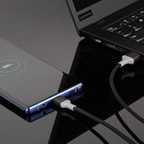 Scosche CA4BY-SP Strikeline USB-A to USB-C Charge & Sync Cable 4-ft. Space Gray/Gray