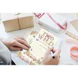 Butterfly Birthday Invitations For Boys Girls, Two Wild Birthday Party Supplies And Decoration, 20 Cards With 20 Envelopes -A06