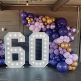 Purple & Gold Balloon Garland Kit: 151-Piece Lavender, Lilac Party Decor