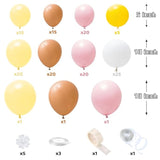 153 Pack Daisy Groovy Balloon Garland Arch Kit Boho Flower Birthday Party Decorations