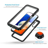 For Samsung Galaxy A14 5G Case, Ip68 Waterproof Dustproof, Built-In Screen Protector, Heavy Duty Full Body Protective Phone Case For Galaxy A14 5G, Black/Clear