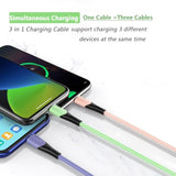Multi Charging Cable 5Ft, 2Pack 3 In 1 Multiple Usb Charger Cable Universal Phone Charger Cord Adapter With Ip/Usb C/Micro Usb Port, For Phone 15 14 Pro Max/Samsung Galaxy/Pixel/Tablets And More