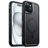 JETech Case for iPhone 15 Plus 6.7-Inch Compatible with MagSafe, Heavy Duty Dual-Layer Rugged Protection, Shockproof Protective Tough Phone Magnetic Cover (Black)