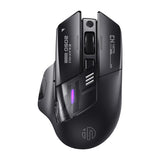 A9 Explorer Wireless Mouse For Laptop, 2.4G/Bluetooth 5.0, Rgb Lighting, 2400 Dpi, Visible Battery, Type-C Charging
