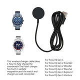 Charger Dock For Q Gen 1 Gen 2 Gen 2 Wander Gen 2 Gen 3 Gen 3 , Usb Charging Cable Smartwatch Accessories (Black)