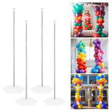 4-Pc Balloon Column Stand Set 6.6ft Adjustable Kit for Party Decor