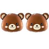 24" Bear Balloons - Teddy Bear Foil Animal Balloons For Baby Shower Decor - We Can Bearly Waits Theme