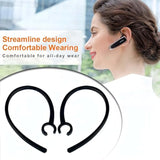 6Pcs Ear Hook For Plantronics M155 M165 M1100 M100 M55 M28 M25 Voyager Edge Replacement Loop Clip, Black Earloop