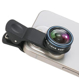 235° Fisheye Phone Camera Lens Clip-On for iPhone 12-14, Pixel, Samsung