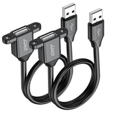 2Pack Usb2.0 Male To Female Extension Cable With Ears Can Be Fixed Various Cha