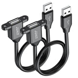 2Pack Usb2.0 Male To Female Extension Cable With Ears Can Be Fixed Various Cha
