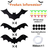 Halloween Hanging Bats for 12PCS 3D Halloween Yard Outdoor Decoration