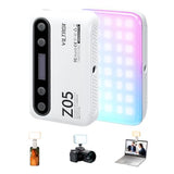 Z05 RGB Video Light Portable LED Selfie Light with Clip for Phone Camera Laptop Tripod, 2000mAh USB-C CRI?97 2800-6800K App Control Dimmable for
