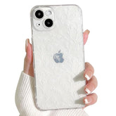 Compatible For Iphone 14 Case Clear Cute Flower Floral With Slim Glitter Design For Girls Women Soft Tpu Shockproof Protective Girly For Iphone 14 Case-White