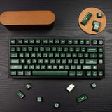 142 Keys Pbt Doubleshot Sa Keycaps Dark Green Translucent Keycaps Set Fit For 61/64/87/104/108 Cherry Mx Switches Iso Ansi Mechanical Keyboard