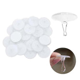 40 Pack Self Adhesive Wall Hook Sticky Ceiling Hooks Small Disc Sticker Hanger For Christmas Festival Wedding Decorations Baloon Storage Display 2Cm/0.78”