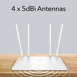 Ac1200 Smart Wifi Router Extender, Access Point, Wisp, 5Ghz Dual Band, 10/100Mbps Lan, 4X5Dbi Antennas, Vpn, Guest Wifi, Ap Mode, Wr1200