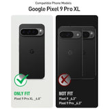 Pixel 9 Pro XL Case, MagSafe, Fingerprint ID, Shockproof, Clear, Screen Protector