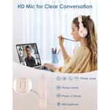 Kids Headphones With Mic, Over-Ear Headphones For Kids With Cord, Hd Sound, Sa