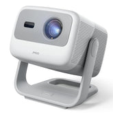 N1S 4K Smart Portable Projector, Triple Laser, 1100 Iso Lumens, Gimbal Instant Auto Focus, Google Tv, Netflix, 110% Bt.2020, Wi-Fi 6, Hdr10, 10W Dolby Audio, Blu-Ray 3D, 200" For Home, Outdoor.