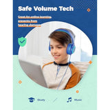 iClever 2Pack Kids Headphones with Sharing Splitter - 94dB Safe Volume Limited