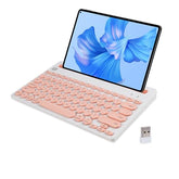Xuangui Wireless Keyboard For Ipad And Tablet With Holder,2.4Ghz/Bt5/Bt3,Soft Touch Silent Design, 79-Keys Slim Portable,Bluetooth Connection Ipad Pro Air Mini 11/13/15 Into A Laptop(Pink)
