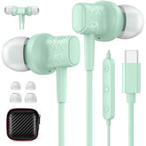 USB C Earbuds for iPhone 17 Pro Max 16e 16 Pro 15 Plus USB C Headphones Wired Type C Earphones with Microphone Magnetic in Ear Earbuds Noise