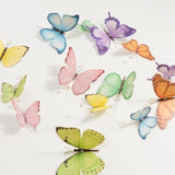 Butterfly Garlands Garden Party Decorations Pastel Floral Banner Butterflies Streamers Beads For Birthday Baby Shower Classroom Picnic Bridal Shower Spring Tea Fairy Backdrop Hanging Decor