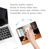 Cute Cat Square Mouse Pads For Wireless Mouse,Small Office Computer Mousepad For Desk Laptop,Non-Slip Rubber Base Mouse Pads For Desk Laptop Computer