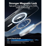 Esr For 16E Case, Compatible With Magsafe, Shockproof -Grade Protection, Magnetic Phone Case For 16E Case, Classic Hybrid Case (Halolock),Clear