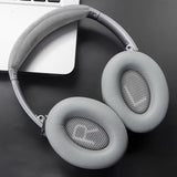 Ear Pads Cushions Replacement, Earpads For Bose Quietcomfort 35 (Qc35) And Quiet Comfort 35 Ii (Qc35 Ii) Over-Ear Headphones, Softer Leather, Noise Isolation Foam - Pl Silver