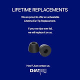 AirFoams Pro Universal Memory Foam Ear Tips with Silicone Shield Patented for Sony WF-1000XM5, WF-1000XM4, Powerbeats Pro 2, Beat Fit Pro, Beats Studio Buds Plus, Beats Flex. Replacement. (SML)