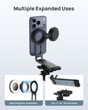 Magnetic Phone Tripod Stand for iPhone - Strong Magnet Foldable Cell Phone Stand for Vlog, Gym, Travel Essentials, Mini Tripod Phone Stand Compatible