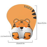 Cartoon Tiger Mouse Pad With Wrist Support, Non-Slip Base,Ergonomic Gaming Mouse Pad Pain Relief,Cute Mouse Mat For Computer, Laptop, Office, Home,Game