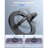 MagSafe Phone Grip, Adjustable Ring Holder & Kickstand for iPhone 15/14/13/12