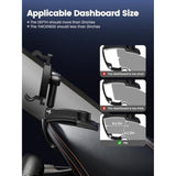 Car Phone Holder For Dashboard Cell Phone Mount For Car 360 Degree Rotation Clip Design Compatible With All Cell Smart Phones.