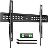 Ultra Slim Fixed TV Wall Mount Bracket for 4395" Flat & Curved TVs, Super Low Profile 0.95" from Wall, Holds 150 lbs, Supports VESA 800x400, Fits
