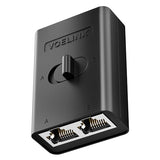2 Port Rj45 Network Switch, Ethernet Splitter 2-In 1-Out Or 1-In 2-Out, Power-Free Passive Ethernet Selector 1000Mbps Cat6/ Cat5E/ Cat5, Poe, Slide Switch, Rj11, Rj12, 1 Pack